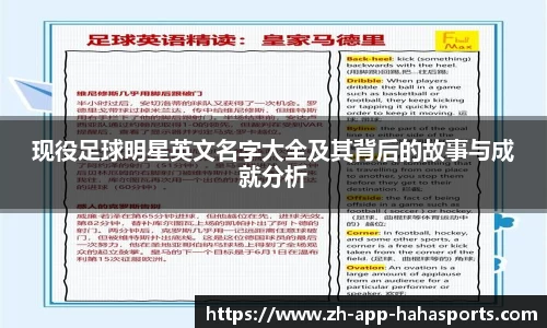 现役足球明星英文名字大全及其背后的故事与成就分析