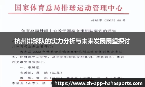 杭州排球队的实力分析与未来发展展望探讨